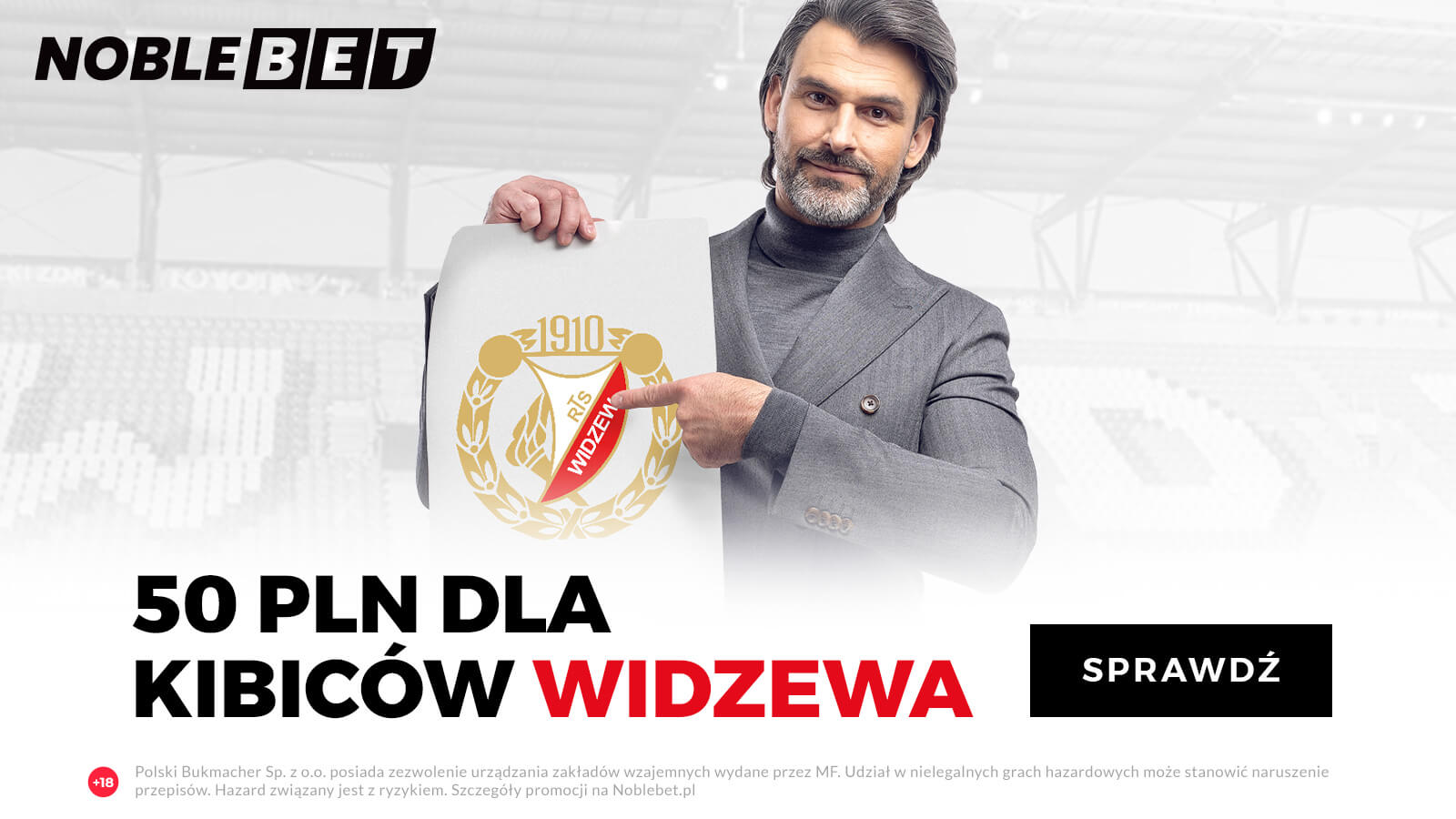 Dodatkowy bonus NOBLEBET dla kibiców Widzewa Łódź